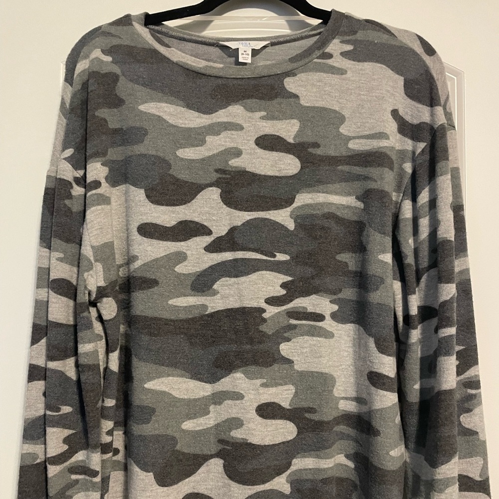 Time and Tru brand camo top